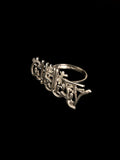 The Creed Ring, silver Andalusian calligraphy ring