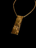 Mountains of Arabia Necklace, gold-plated silver mountain necklace