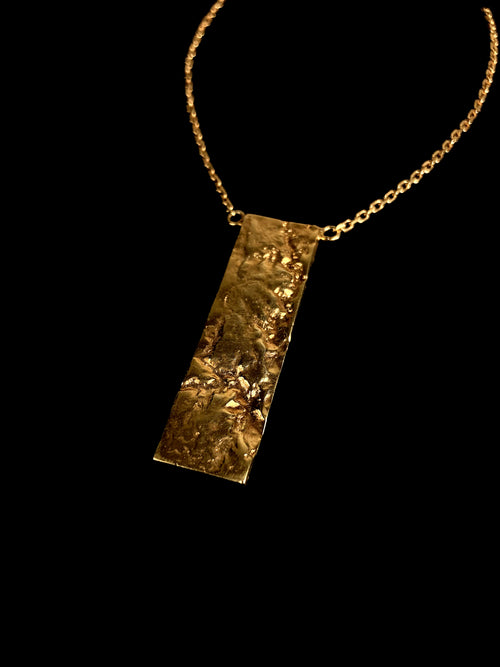 Mountains of Arabia Necklace, gold-plated silver mountain necklace