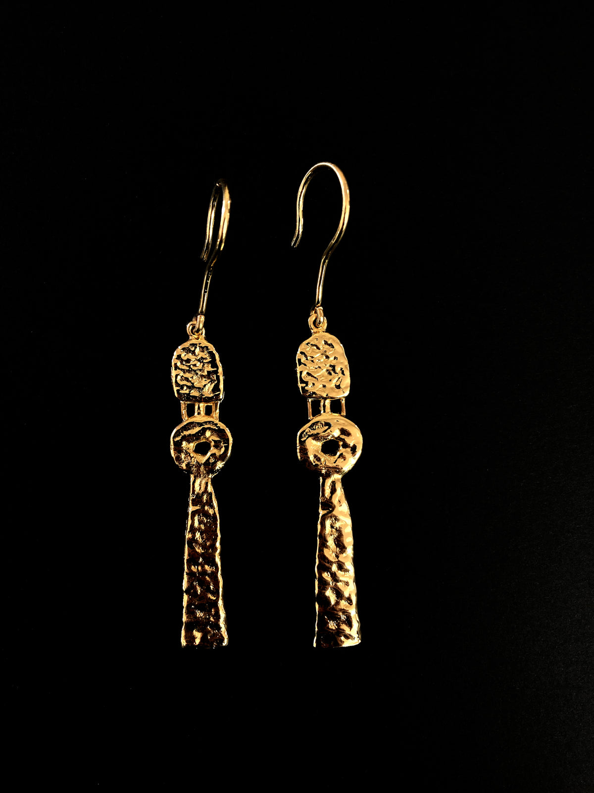 The Protector Earrings worn