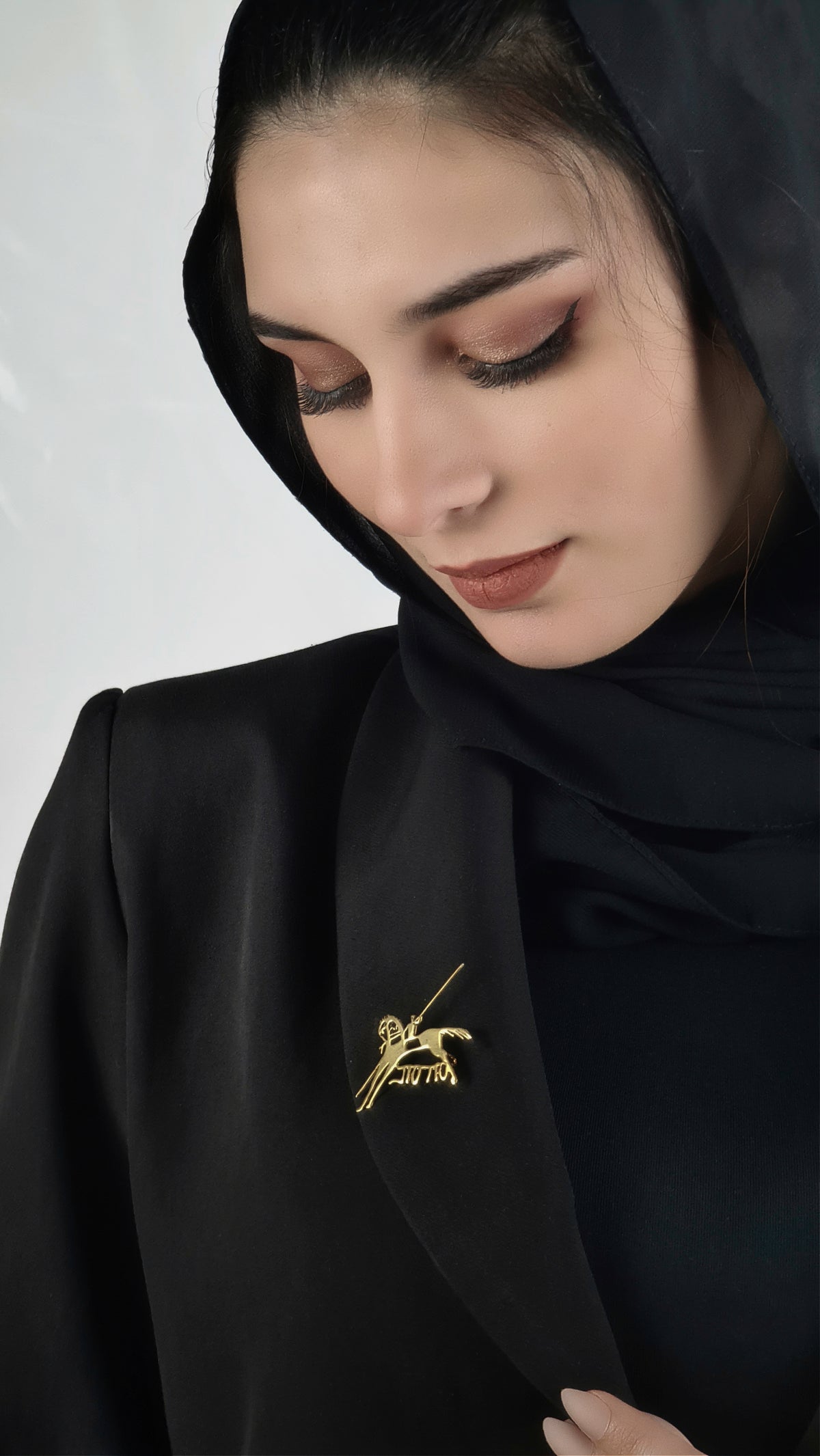 Warrior of Peace Brooch worn