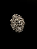The Gemini Ring, gold-plated silver Alhambra calligraphy ring