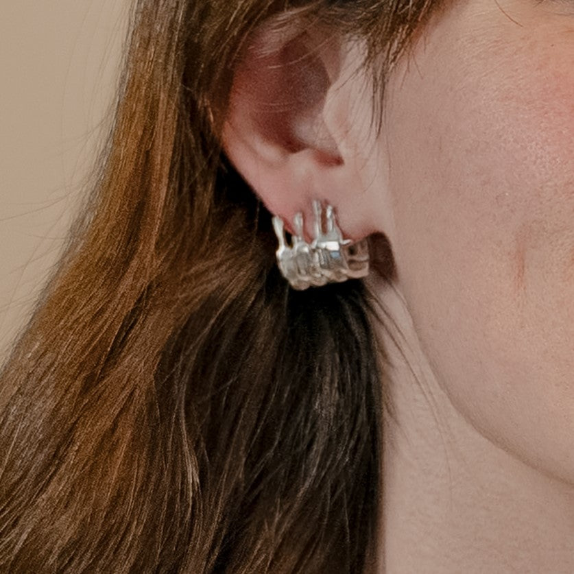 The Dance Earrings worn