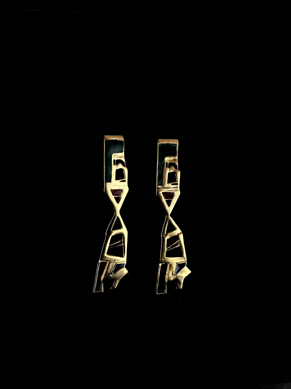The Alphabet Earrings worn
